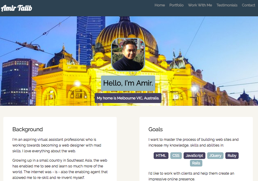 Amir Talib Webpage